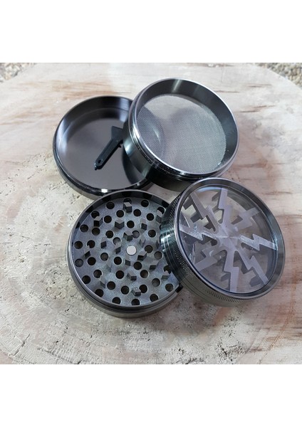 Siyah Renk 60 mm. Grinder Öğütücüsü Herbal Parçalayıcı Ps93sy fiyatları