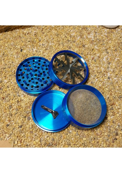 Mavi Renk 63 mm. Grinder Herbal Öğütücüsü Parçalayıcı pt55mv modelleri