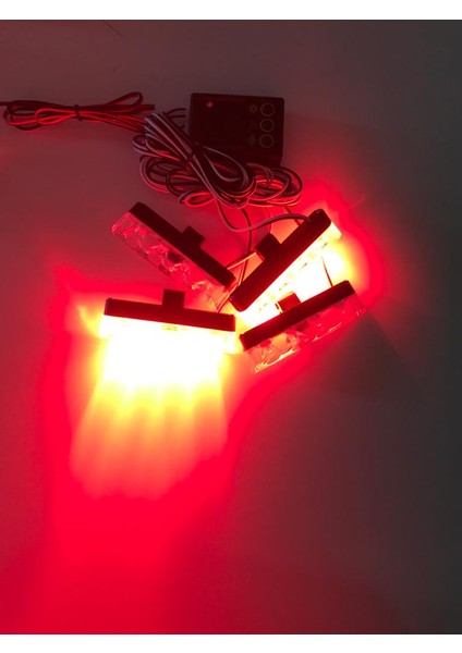 4x4 Butonlu Panjur Çakar Kırmızı Mavi