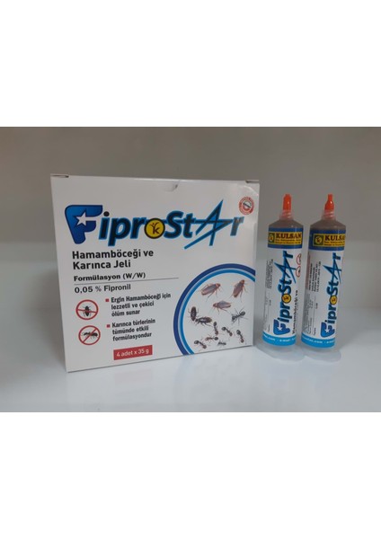 Fiprostar Hamam Böceği ve Karınca Jeli - 35  gr (4 Adet Şırınga Jel )