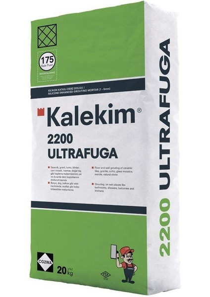 2251 Ultrafuga Silikon Katkılı Beyaz Derz Dolgu 20 kg