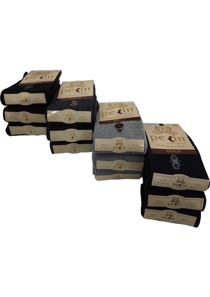 Trendcorap Pelin 12 Çift Ekonomik Pamuklu Erkek Çorap P-1486-KH fiyatları