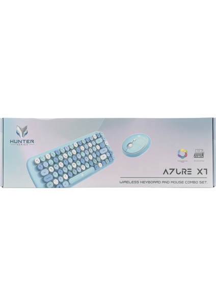 Azure Xt Retro Kablosuz Klavye Ve Mouse Setı