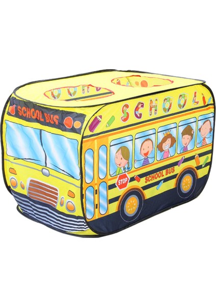 Çocuk Toddlers Playhouse Için Kamyon Oyun Çadırı Oyun Sosyal Yapıştırma Okul Otobüsü (Yurt Dışından)