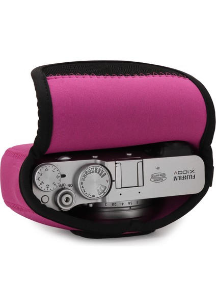Fujifilm X100V Neopren Fotoğraf Makinesi Kılıfı Pembe modelleri