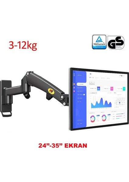 North Bayou Nb F300 Ergonomik Duvar LED Tv Monitör Tutucu