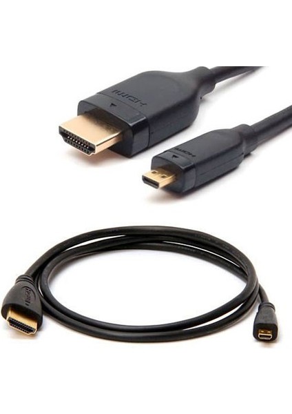 Mikro HDMI To HDMI Kablo 1.8 mt