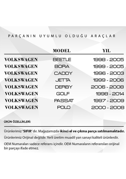 Volkswagen Passat, Golf, Audi A3, A4 Için Motor Muhafaza Tapası fiyatları