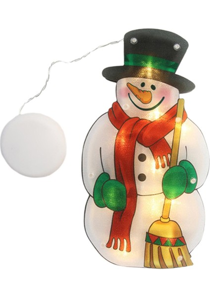 Noel Santa LED Işık Noel Pencere Dekorasyon Siluet (Yurt Dışından)