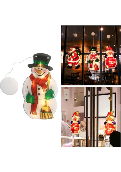 Noel Santa LED Işık Noel Pencere Dekorasyon Siluet (Yurt Dışından) modelleri