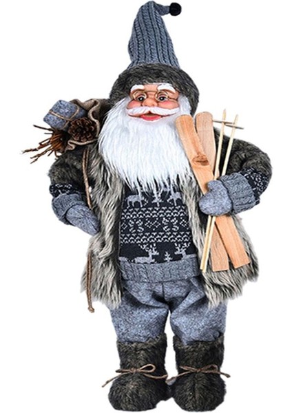 Hareketli Şekil Peluş Baba Noel Oyuncak Asılı Yakacak Odun (Yurt Dışından)