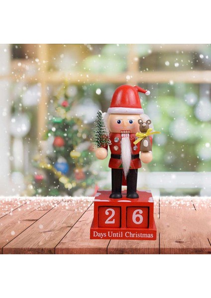 Strade Store Ceviz Noel Takvim Santa Blok (Yurt Dışından)