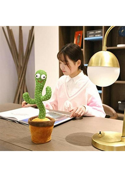 Dans Eden Kaktüs Müzikli Işıklı Saksı Peluş Oyuncak Cactus fiyatları