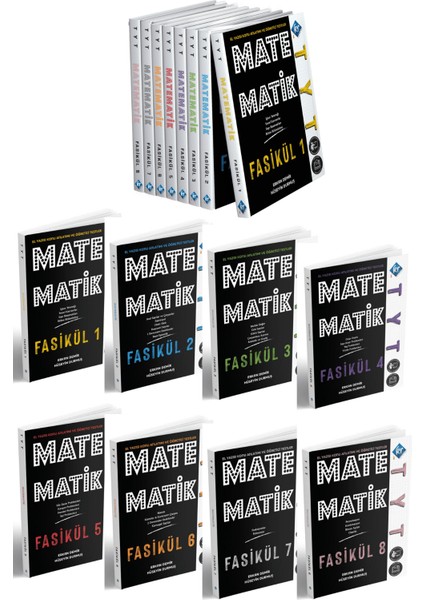 Matematik Temelim Yok Diyenlere TYT Matematik Öğrenme Fasikül Seti (Renkli El Yazısı 8 Kitap)