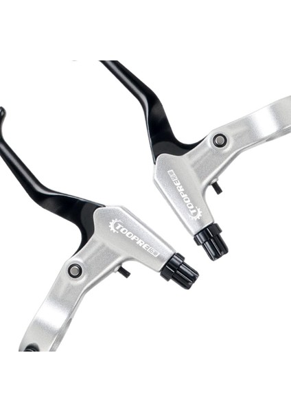 2x Bisiklet Fren Kolları Mtb Bisiklet Bisiklet V-Fren Kolu Bileşenleri Ekipmanları Gümüş