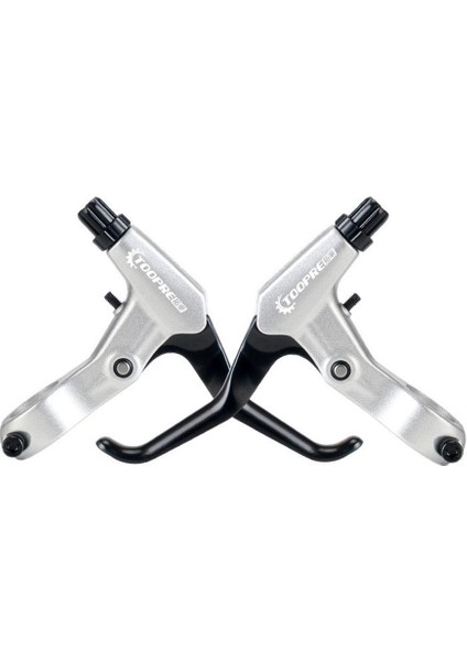 2x Bisiklet Fren Kolları Mtb Bisiklet Bisiklet V-Fren Kolu Bileşenleri Ekipmanları Gümüş
