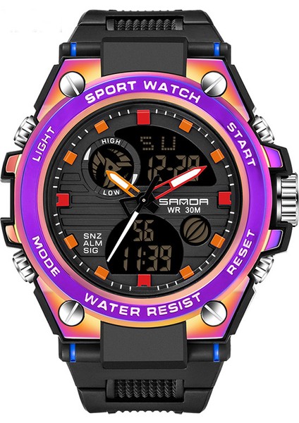 Açık Hava Sporları Izle Erkek ve Kadın Saatleri Su Geçirmez Işıklı Elektronik Saat (Yurt Dışından)