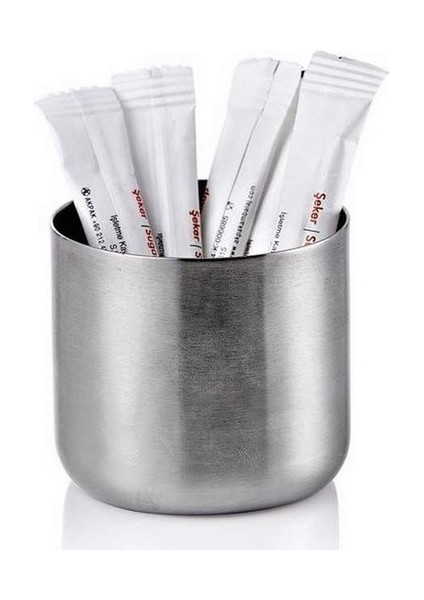 Büyük Paslanmaz Stick Şekerlik (Paket Şekerlik) 10'lu Takım