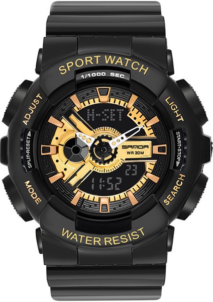 Açık Hava Sporları Izle Erkek ve Kadın Saatleri Su Geçirmez Işıklı Elektronik Saat (Yurt Dışından)