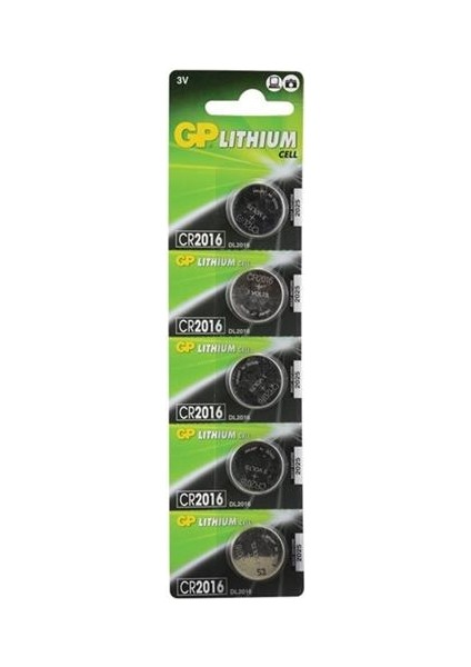 CR2016 Lityum Pil 5'li 661090