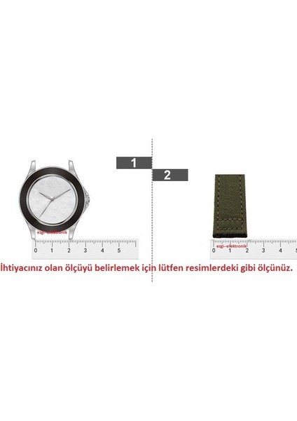 Azzuro Deri Saat Kordonu 20MM Taba Kayış Krokodil Baskı Dikişl...