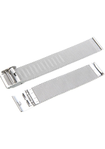 22MM Saat Kordonu Çelik Hasır Silver Örgü Kordon