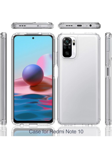 Xiaomi Redmi Için Not 10 Tpu + Akrilik Koruyucu Kılıf - Şeffaf (Yurt Dışından) fiyatları