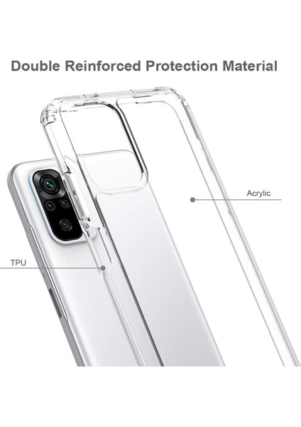 Xiaomi Redmi Için Not 10 Tpu + Akrilik Koruyucu Kılıf - Şeffaf (Yurt Dışından) modelleri