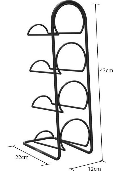 Metal 4'lü Şaraplık MG024 Siyah modelleri