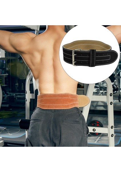 Halter Kemer Fitness Eğitim Gym Geniş Vücut Geliştirme Powerlifting Pu M Siyah (Yurt Dışından) fiyatları