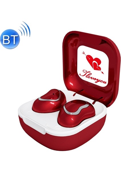 Tws-23 Kablosuz Kulak Içi Spor Bluetooth Oyun Kulaklığı-Kırmızı (Yurt Dışından)