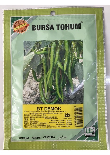 Bursa Demok Biber Tohumu
