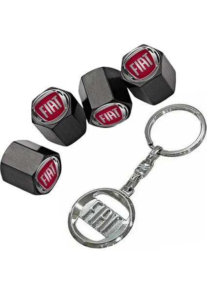 Fiat Sibop Kapağı 4 Adet ve Krom Anahtarlık