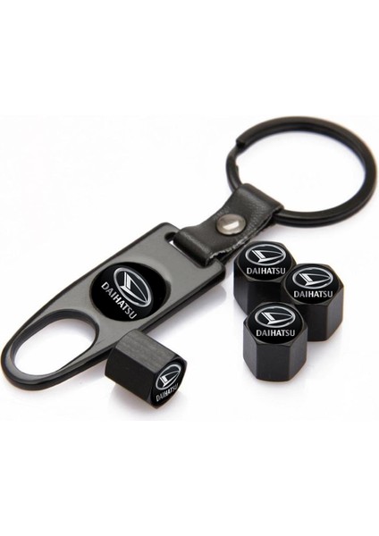 Daihatsu Paslanmaz Çelik Sibop Kapağı ve Anahtarlık Seti