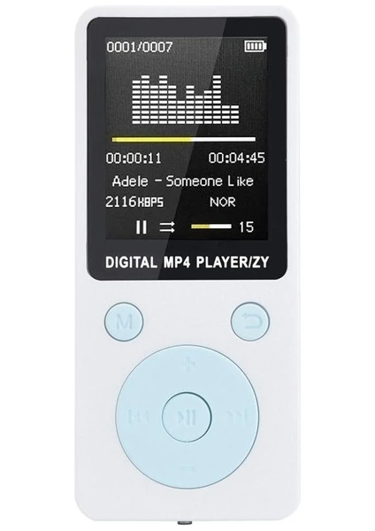 Mp4 Kayıpsız Ses Müzik Çalar Fm Kaydedici Walkman Player Siyah(Yurt Dışından)