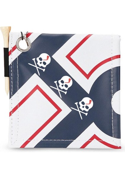 Yeniden Kullanılabilir Temizleme Aracı Silme Yıkama W / Tees Çanta Golf Topu Temizleyici Kılıfı Beyaz Mavi fırsatları