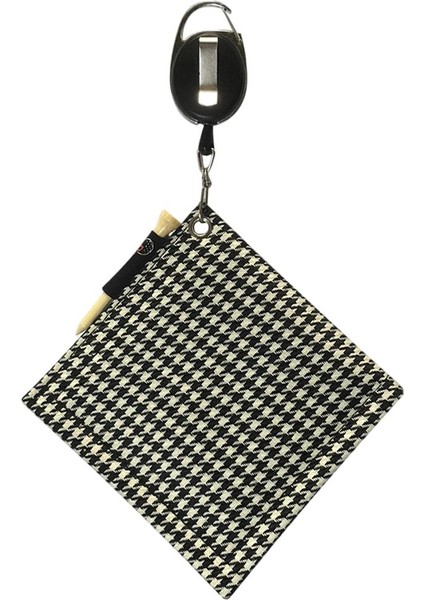 Polyester Golf Topu Kulübü Başkanı Temizleme Havlu Temizleyici El Havlusu Yürüyüş Yoga Siyah(Yurt Dışından)