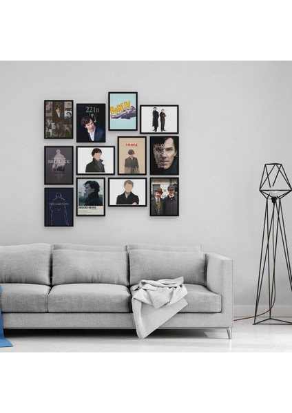 Sherlock Holmes 12 Parça Mdf Tablo