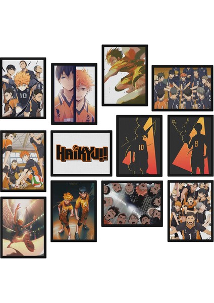 Haikyuu 12 Parça Mdf Tablo