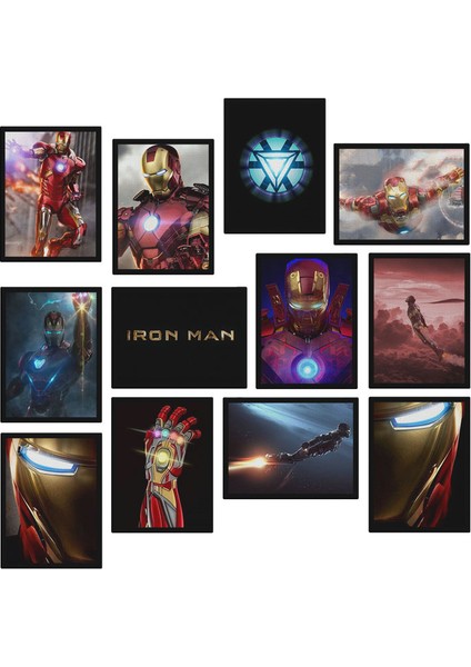 Ironman 12 Parça Mdf Tablo