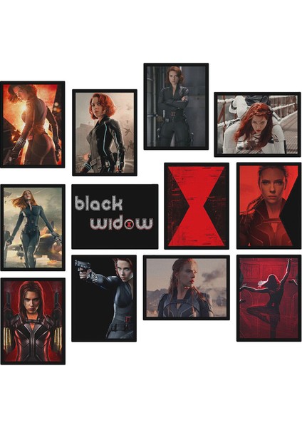 Black Widow 12 Parça Mdf Tablo