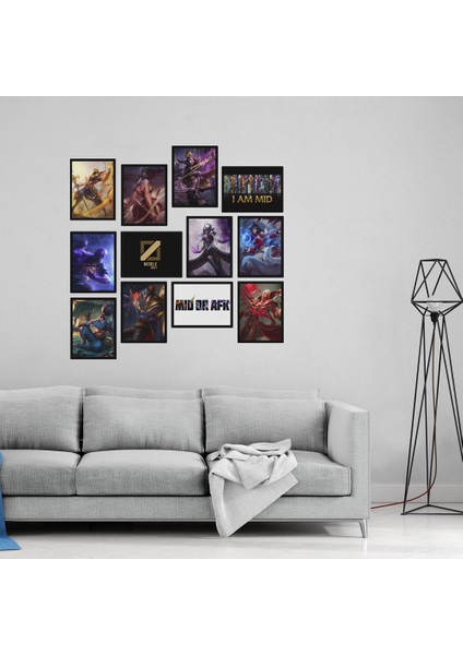Mid Lol 12 Parça Mdf Tablo