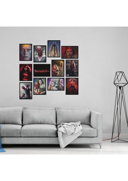 Wanda Vision 12 Parça Mdf Tablo