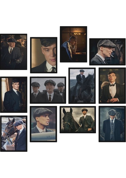 Thomas Shelby 12 Parça Mdf Tablo