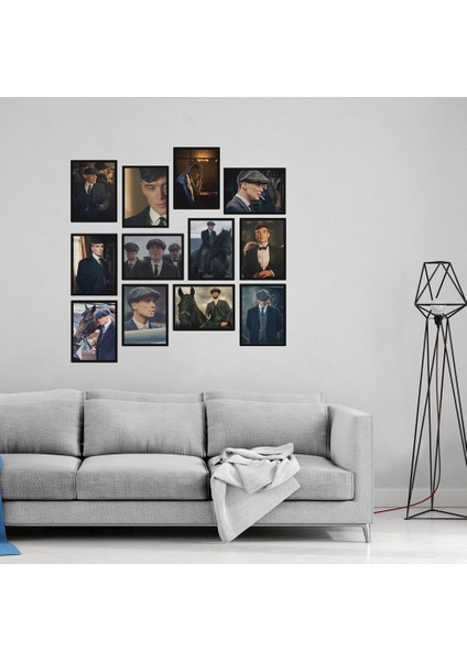 Thomas Shelby 12 Parça Mdf Tablo