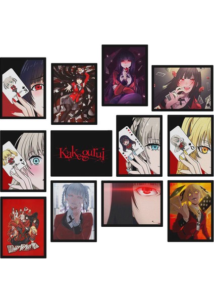 Kakegurui 12 Parça Mdf Tablo