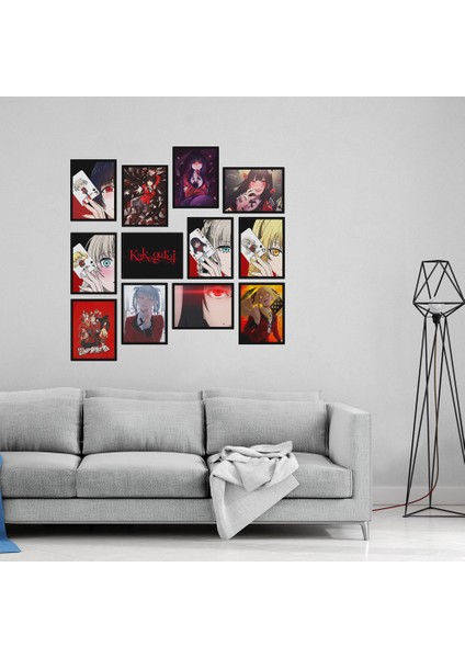 Kakegurui 12 Parça Mdf Tablo