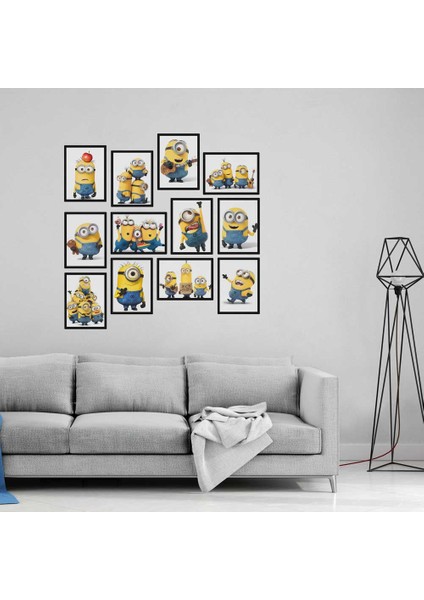 Minion 12 Parça Mdf Tablo