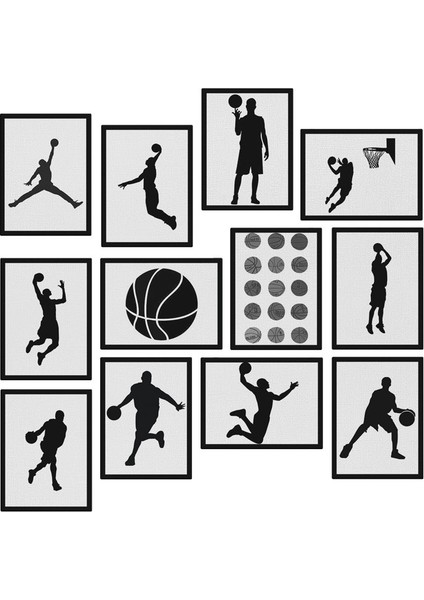 Basket 12 Parça Mdf Tablo