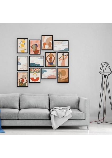 Modern Art 12 Parça Mdf Tablo